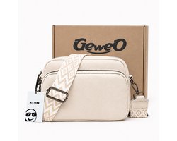 Schoudertas - Crossbody Tas - Crossbodytas - Damestas - Telefoontas - Klein handtas dames - valentijn cadeautje -Wit