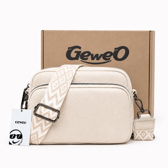 Schoudertas - Crossbody Tas - Crossbodytas - Damestas - Telefoontas - Klein handtas dames - valentijn cadeautje -Wit