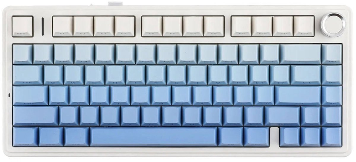 EPOMAKER F75 Blauw LEOBOG Reaper Switch RGB Draadloos Hotswap Mechanisch Gaming Toetsenbord