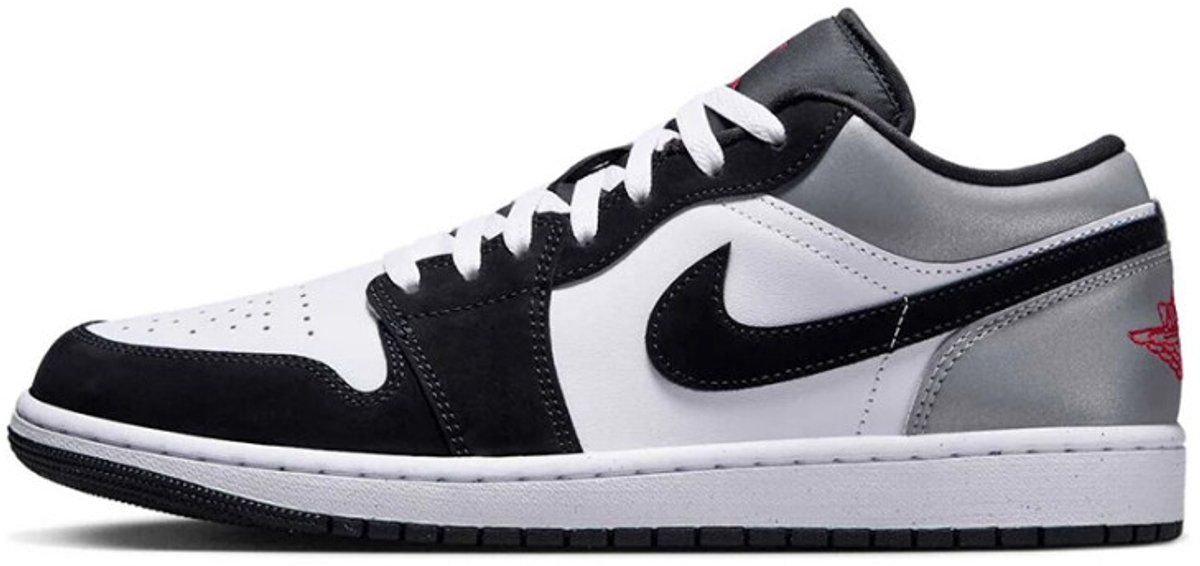 Jordan 1 Low SE White Fire Red Black Matte Silver