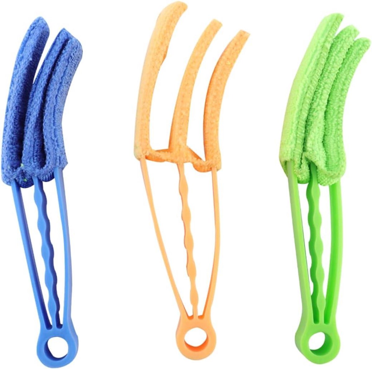 Multifunctionele Blinds Cleaner - Raamborstel Jaloezieën - Stof Verwijderen - Handig Handvat - 20X5CM - Gemengde Kleur