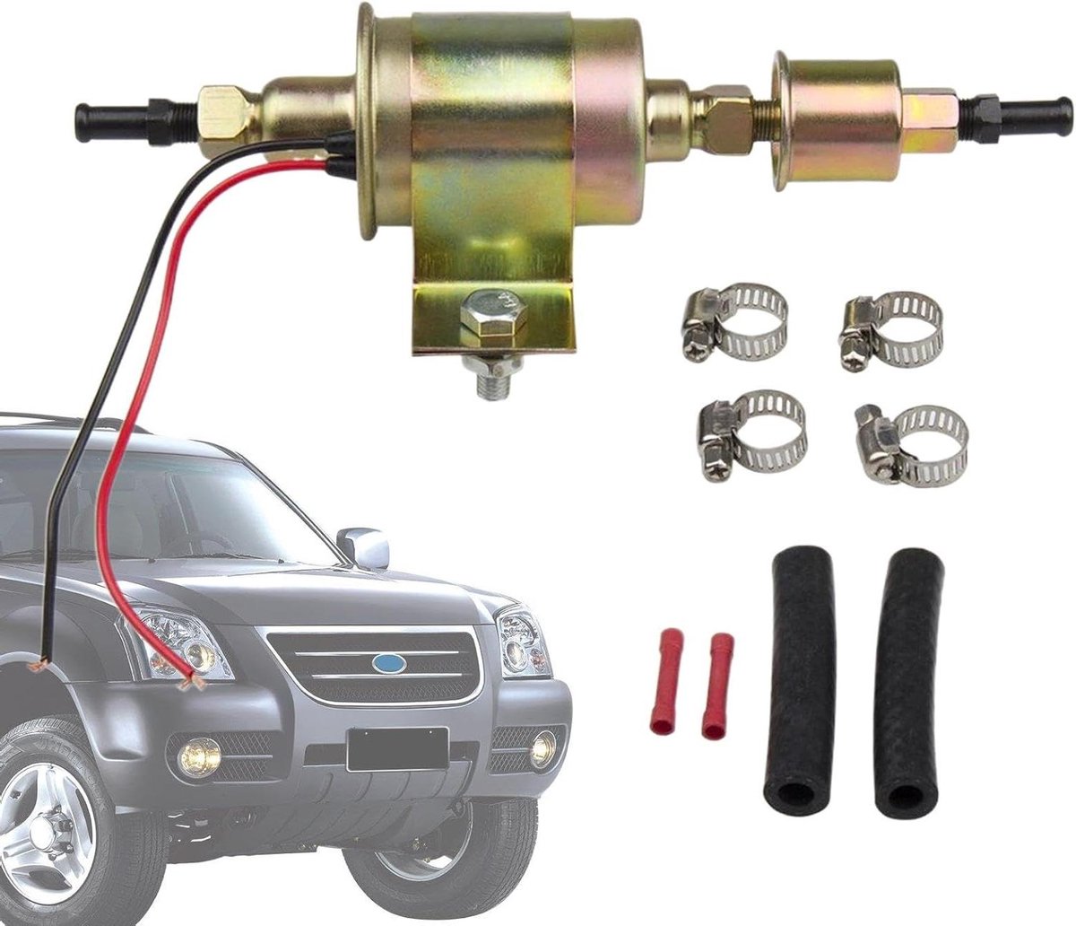Elektrische Oliepomp - Motorolie Pomp - Efficiënte Olie Overdracht - Constante Werkdruk - 5-9 PSI - Zwart