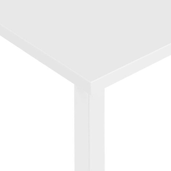 Gaming Bureau - Computertafel Werktafel - Thuiswerken Gamen - Industriële Stijl - 105 x 55 x 72 cm - Wit — afbeelding 2