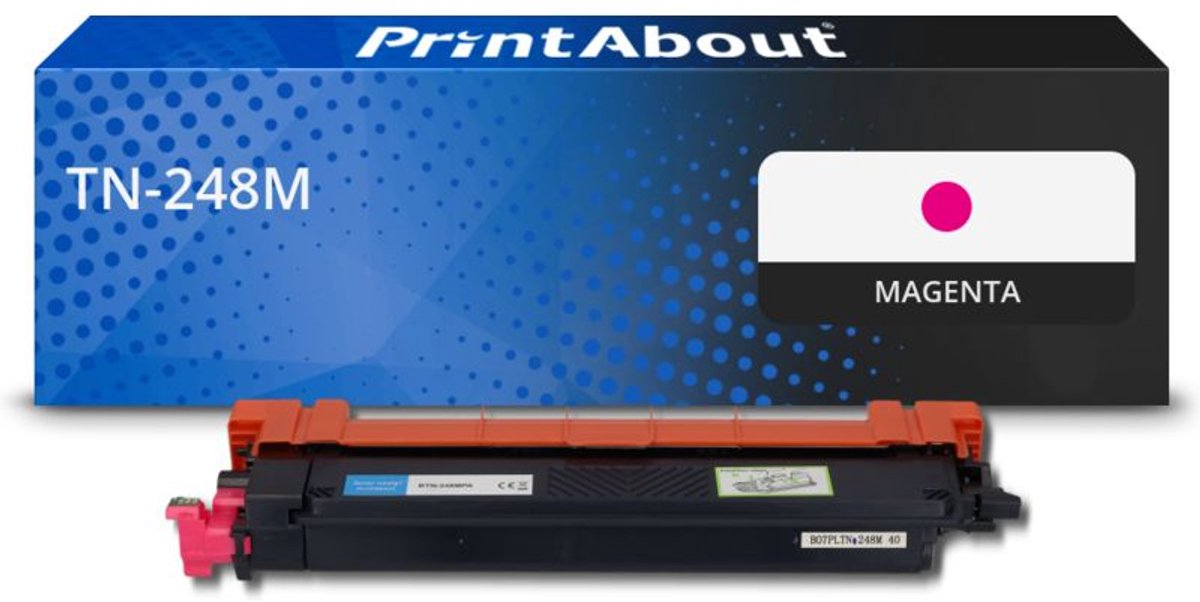 PrintAbout huismerk Toner TN-248M Magenta geschikt voor Brother