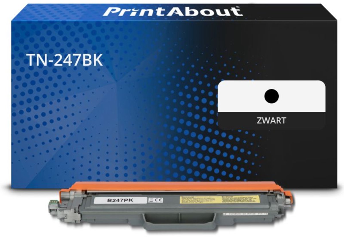 PrintAbout Huismerk Brother TN-247BK Toner Zwart Hoge capaciteit
