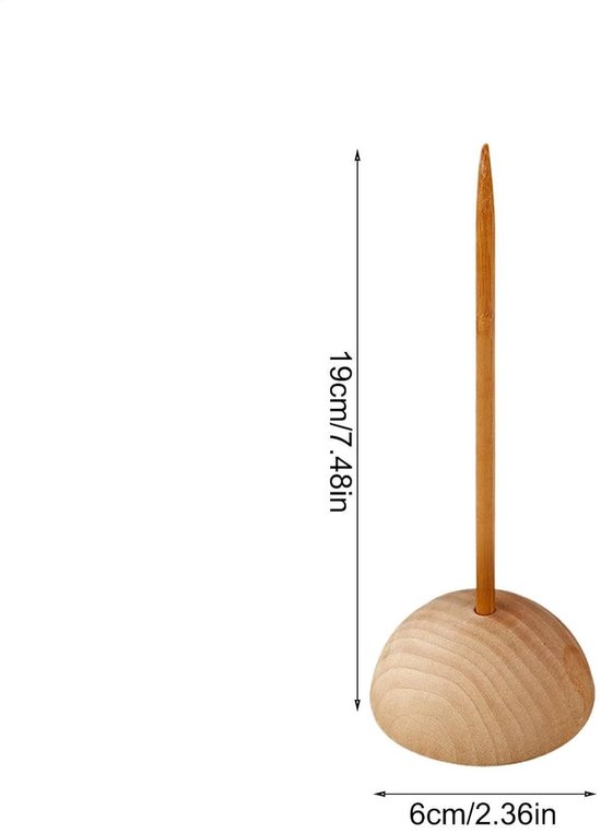 Ticketvork - Bonhouder ontvangst - Documenten organiseren - Massief houten constructie - 19 x 6 cm - Houtkleur — afbeelding 5
