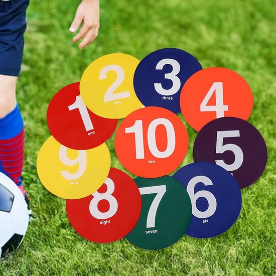 Sportoefenkegels - Trainingsschijven - Sporttraining Verbeteren - Antislip Ontwerp - 23 cm Diameter - Felgekleurd — afbeelding 4