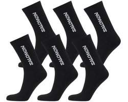 Salomon - Everyday Crew Socks | 6-Pack | Sokken | Maat L / 42-44 - Zwart