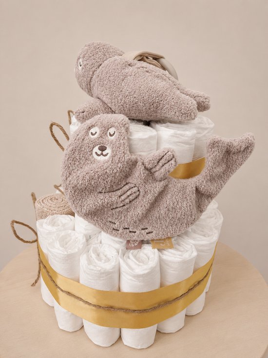Luiertaart Jollein Deepsea Seal - babyshower - kraamcadeau van Luiertaart — afbeelding 2
