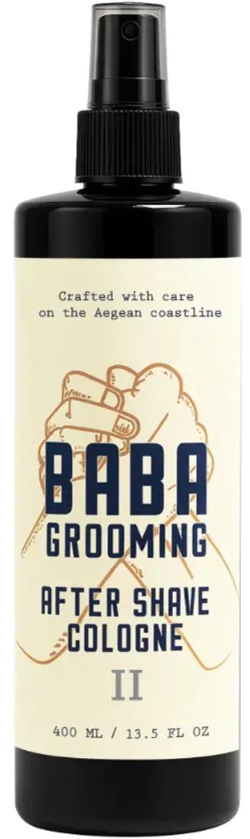 Baba Grooming After Shave Cologne Nr. 2 400ml - Frisse Herengeur - Professioneel Formaat - Verfrissend
