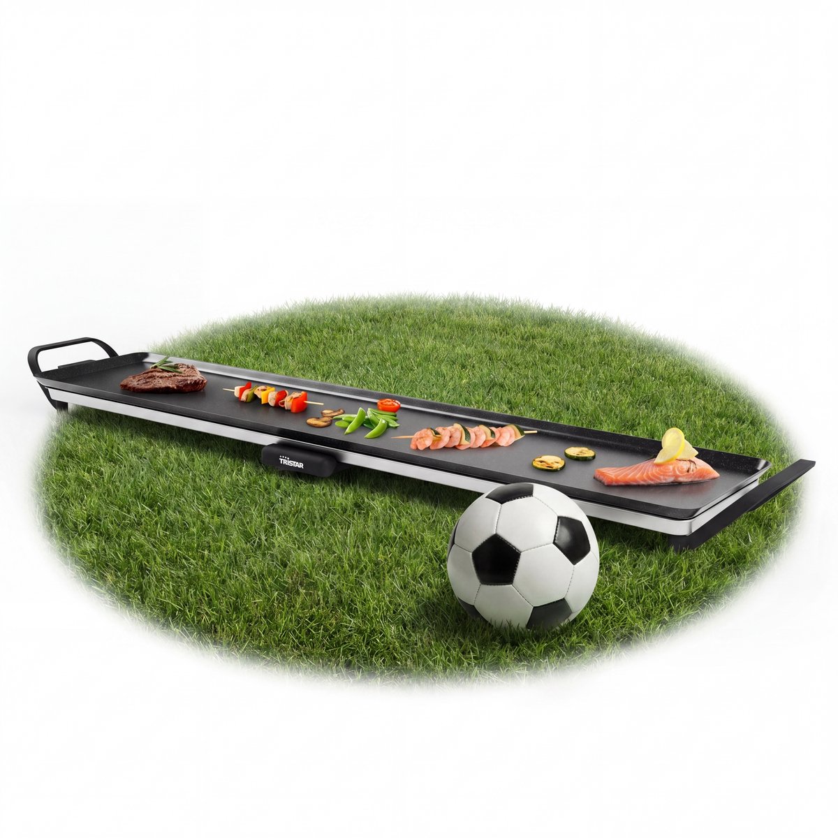 Bol.com Tristar Bakplaat - BP-2670 - 1800W - Gourmet, Grillplaat XXL 100x23cm - 10-12 personen aanbieding
