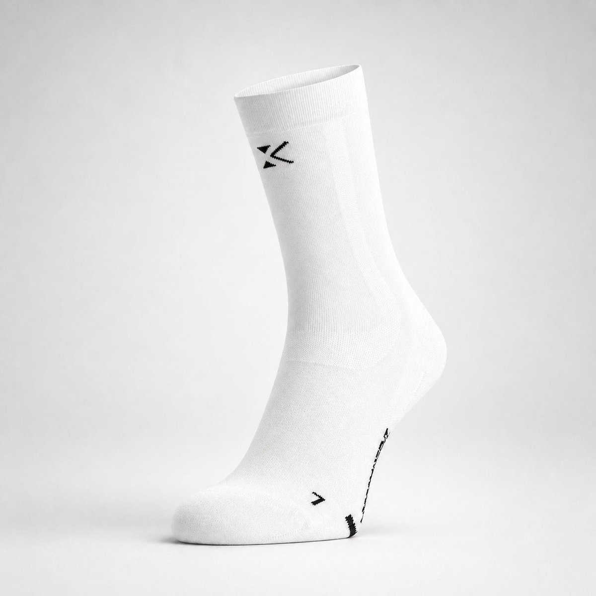 KINEX - Korte Compressiesokken - Compressie Sokken - Wit - Sportsokken - Voor Hardlopen, Wielrennen en meer.