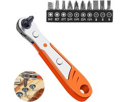 Ratchet Wrench - 1/4 Inch - Mini Ratchet Wrench - Screwdriver Set - Voor Gadgets - Auto's - Huizen