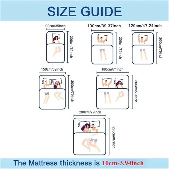 Futon Matras - Reismatras Tatami - Flexibele Slaapplek - Opvouwbaar Ontwerp - 180 x 200 x 10 cm - Grijs — afbeelding 3