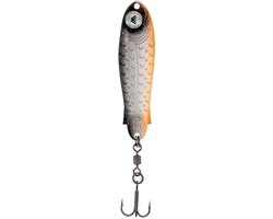 MIKADO X-Shot 360 knipperlichten, loodvrij, brede worp, 21 g/30 g, 6 kleuren, langwerpig, voor zeeforel, hoornhecht, rapen, kustknipperlichten, Mefo-knipperlicht (zwart-oranje, 21 g)