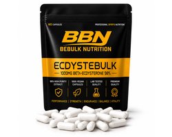 BeBulk Nutrition - Ecdystebulk - Beta-Ecdysterone 1000mg 98% - 180 Capsules voor 6 maanden - Vegan - Kracht- Spiermassa - Herstel - Testosterone - Zonder onnodige toevoegingen - Past Door Brievenbus - Hoge Kwaliteit - Geproduceerd in Nederland
