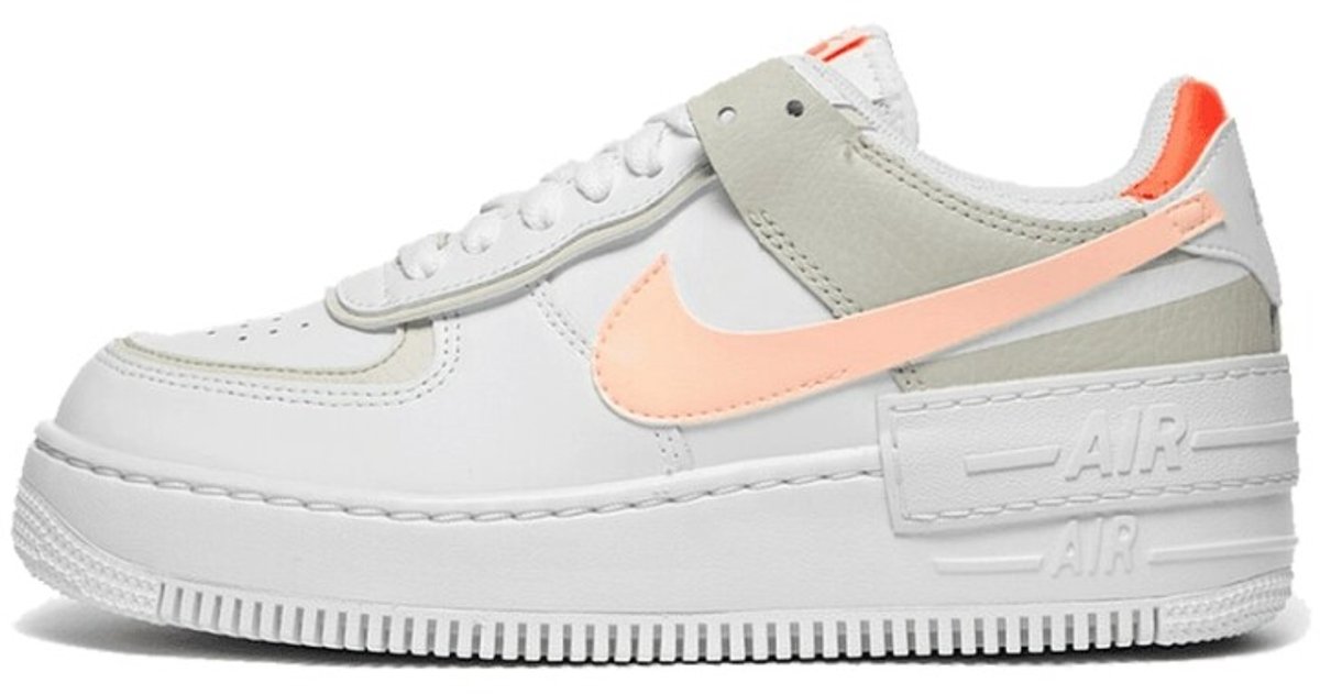 Nike Nike Air Force 1 Shadow ‘Bright Mango’ Sneakers Unisex Limited Edition Wit