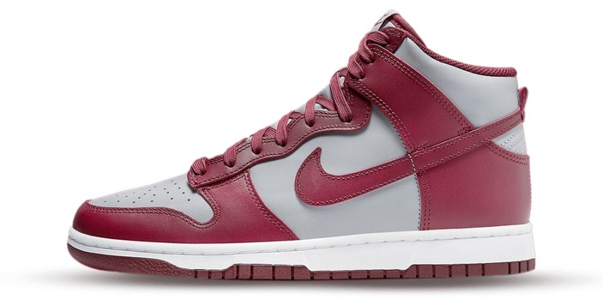 Dunk High Retro Herenschoen Dark Beetroot/Wolf /Dark Beetroot Grijs