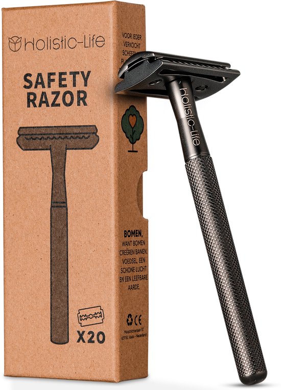 Safety razor + 20 scheermesjes – unisex – zero waste