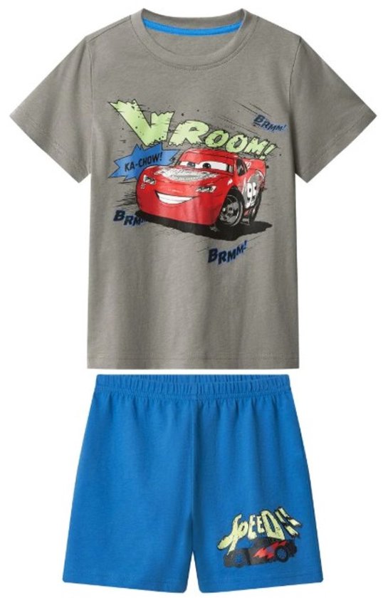disney cars shortama - Pyjama Kinderen - cars - Korte mouw - Maat 98/104 - 100% katoen - glow in the dark