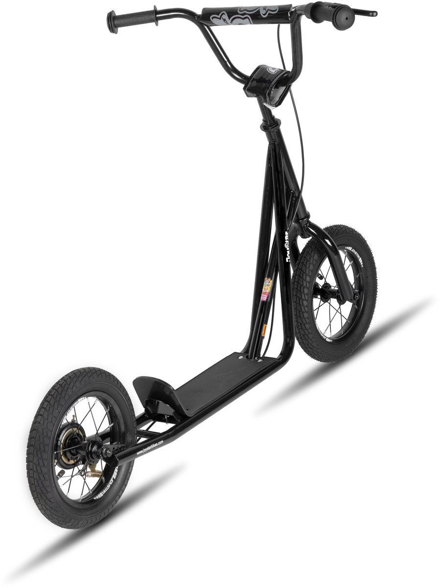 JOYSTAR Blaster Step met 12 Inch Luchtbanden - Voor Kinderen vanaf 5 Jaar, Tieners & Volwassenen - Verstelbaar Stuur - Zwart