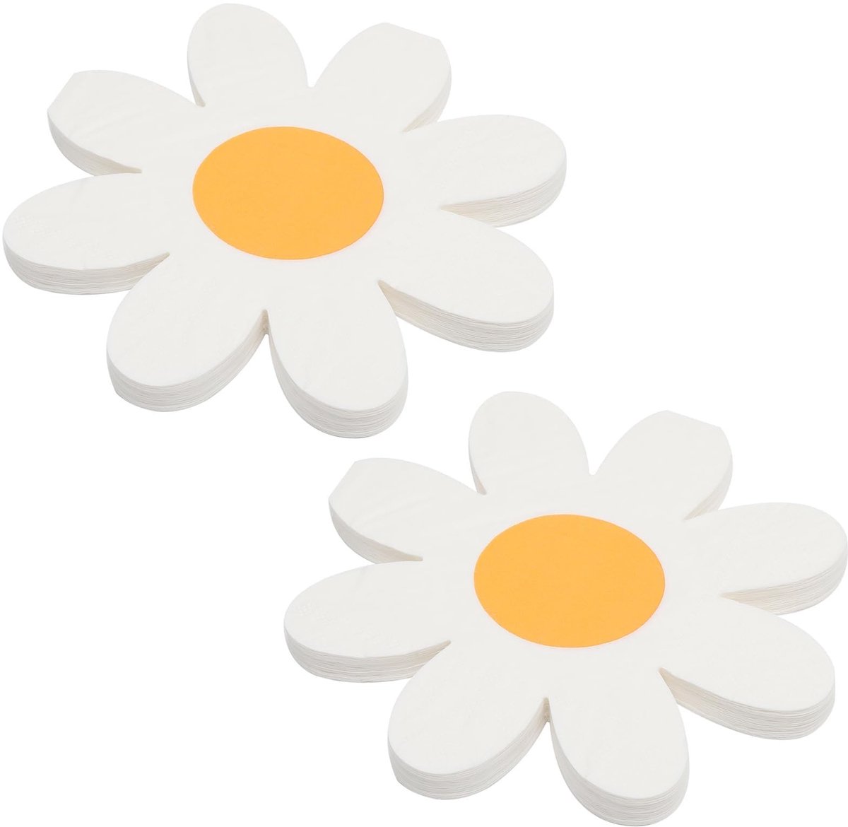 Dailygoods- Servetten Madeliefjes - Papieren Servetten - Feestdecoratie - Zomerfeest Servetten - Bloemen Servetten - 40 Stuks (2x20) - Napkins