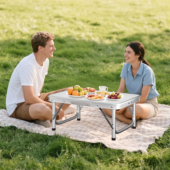 Outdoor picknicktafel - opvouwbaar - in hoogte verstelbaar - lichtgewicht - 60 x 45 x 60 cm van OutDoor — afbeelding 5