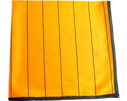 ReflectIQ Carbon Fibre Towel 40x40 cm 5-pack – Glasdoek met 16% Koolstofvezel – Streeploze Ruitenreiniger – Ultradunne Microvezeldoek (Oranje)