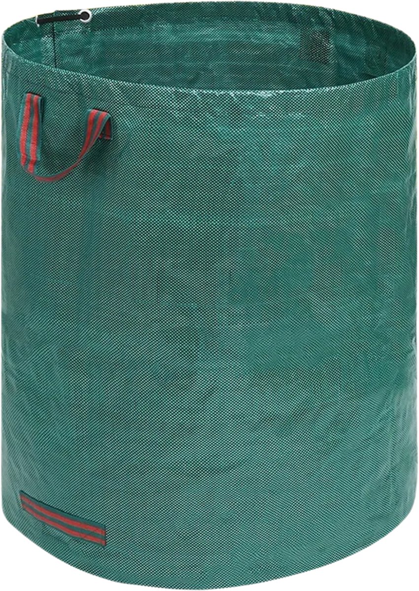 Stervia Tuinafvalzak - Herbruikbare Opbergzak - 4 Stuks - Geweven Zak Tuinafval - 300 Liter Capaciteit - 4 Handgrepen - Groen - 67 x 84cm
