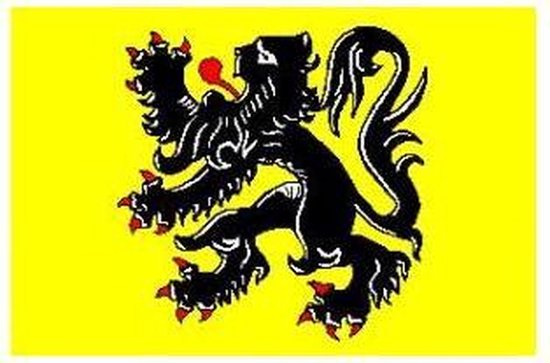 CHPN - Drapeau - Drapeau des Flandres - Drapeau Flamand - Drapeau Communauté Flamande - 90/150CM - Drapeau Belge - Drapeau de la België - Flandre