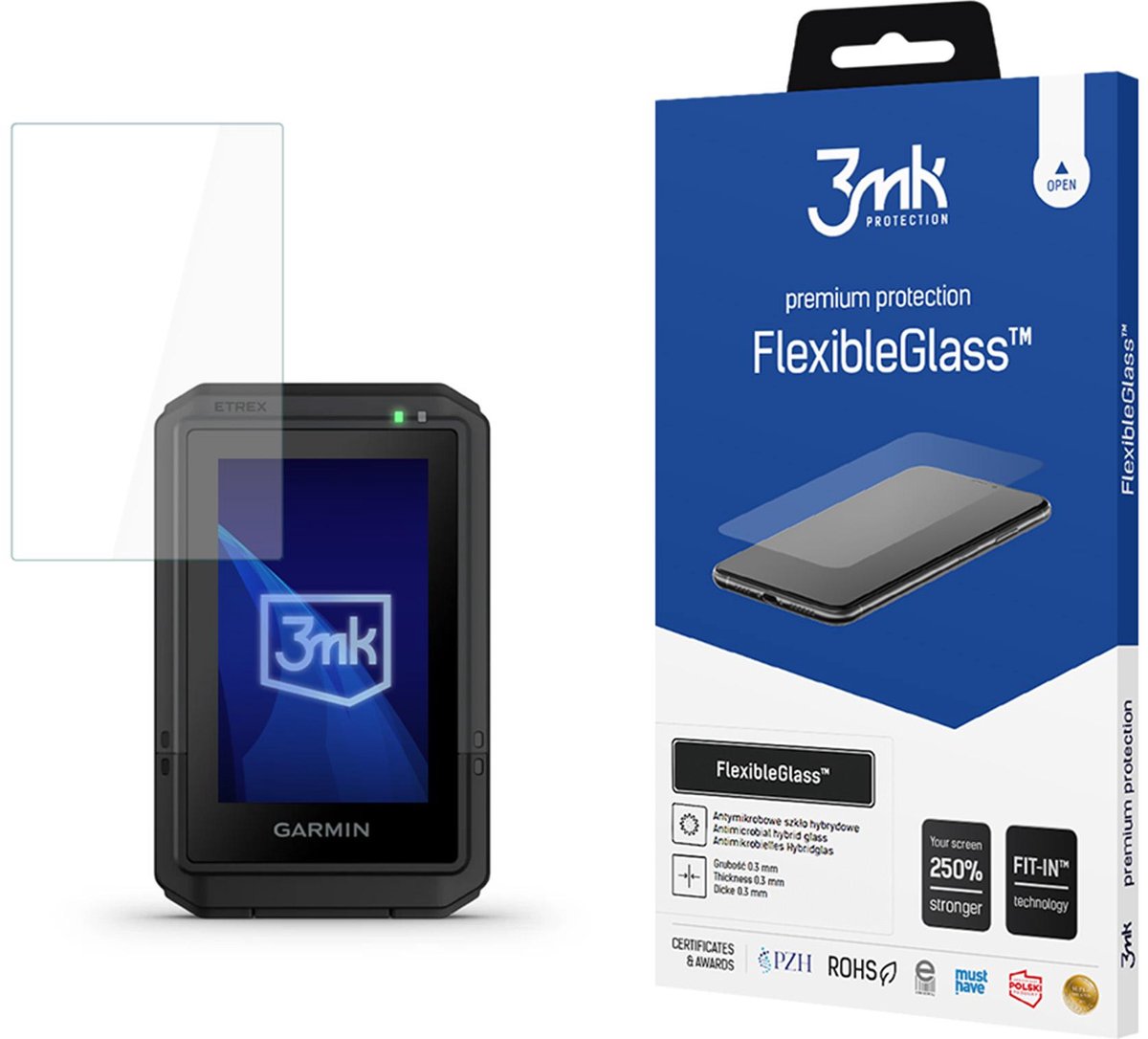 3Mk Flexibel Glas Voor Garmin Etrex Touch: Volledige Schermbescherming Tegen Krassen
