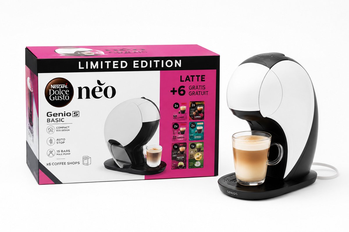 KRUPS NESCAFÉ - Dolce Gusto - YY5679 - NEO - Latte Koffiemachine - Wit - Incl. 5 Latte Dozen Koffie - Limited edition - koffiezetapparaat - koffiemachines