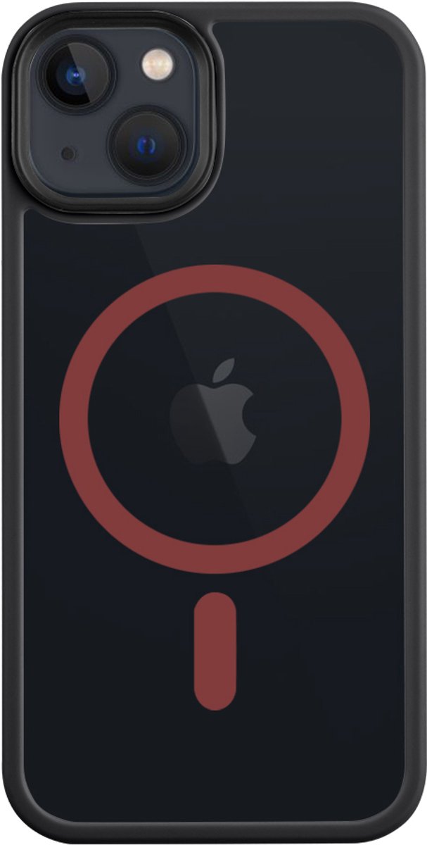 Tactical iPhone 13 MagForce Hyperstealth 2.0 Cover – Hoesje met Losse Klikbare Knoppen – Black/Red