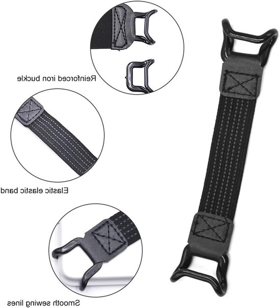 Non-slip elastische band voor tablets en e-readers van 7 tot 11 inch, stevige tablet houder, zwart — afbeelding 2