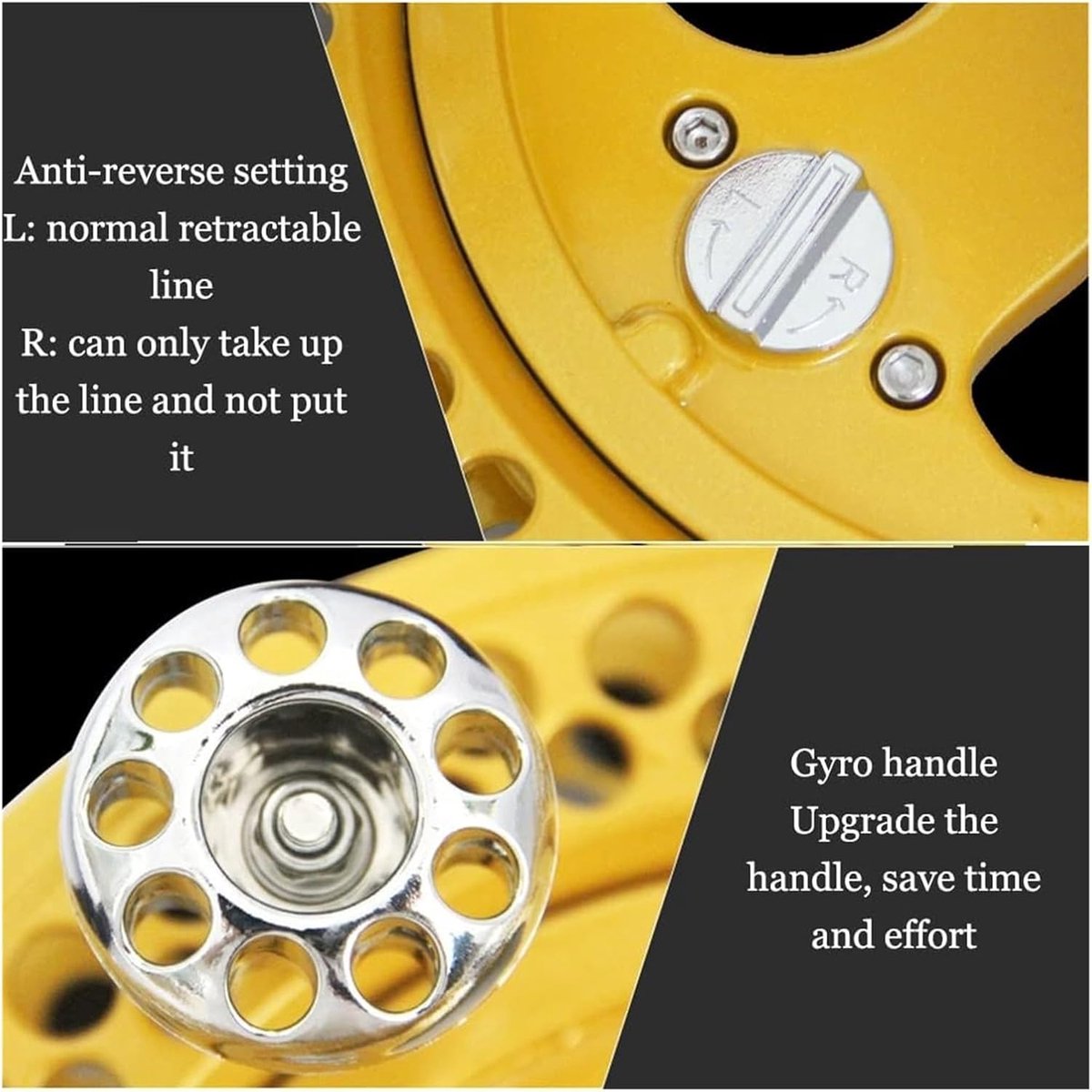 Vlieger Winder - Reel Grip - Vlieger Vliegen - Met Nachtlampje - 28cm - Bruin