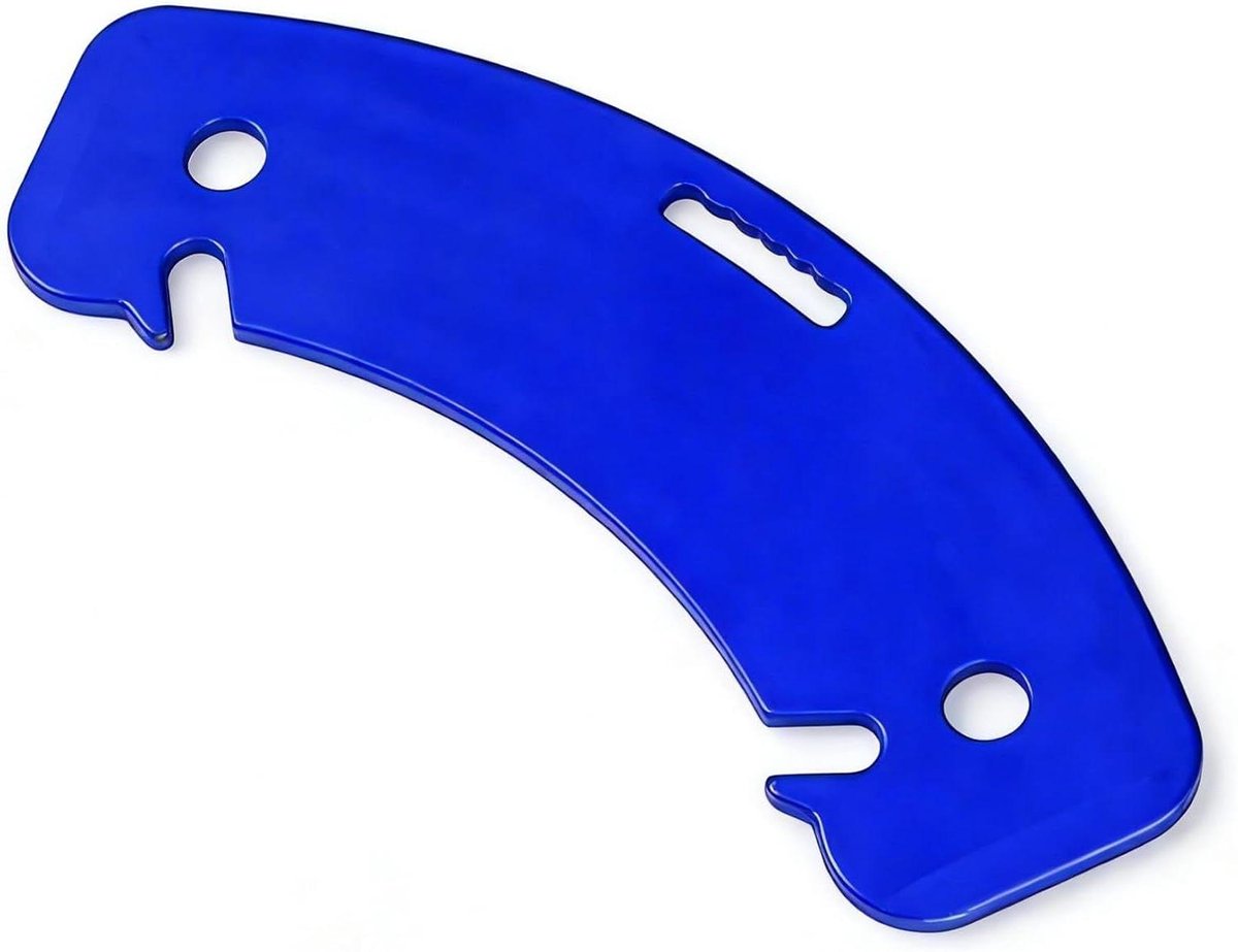 Overdrachtsplaat Ouderen - Hulpmiddel Mobiliteit - Zelfstandig Verplaatsen - Verbeterde Antislip Zones - 80 x 21 cm - Blauw
