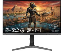 GameRaider SOBEK GR27Q24I 27 inch 240Hz 0.5ms 2K QHD Adaptive Sync IPS Pivot Gaming Monitor