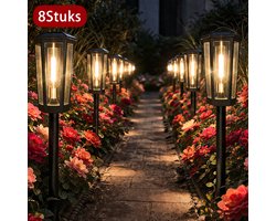 Solar tuinverlichting pad 8Stuks - Tuinverlichting op Zonne 