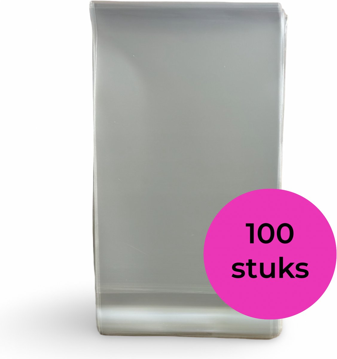 100x Cellofaan Zakjes 12x18 cm - A6 Foliezakjes Met Plakstrip - Zelfklevende Zakjes - Uitdeelzakjes - Transparant - 100 Stuks