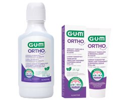 GUM Ortho Voordeelpakket - Tandpasta + Mondspoelmiddel