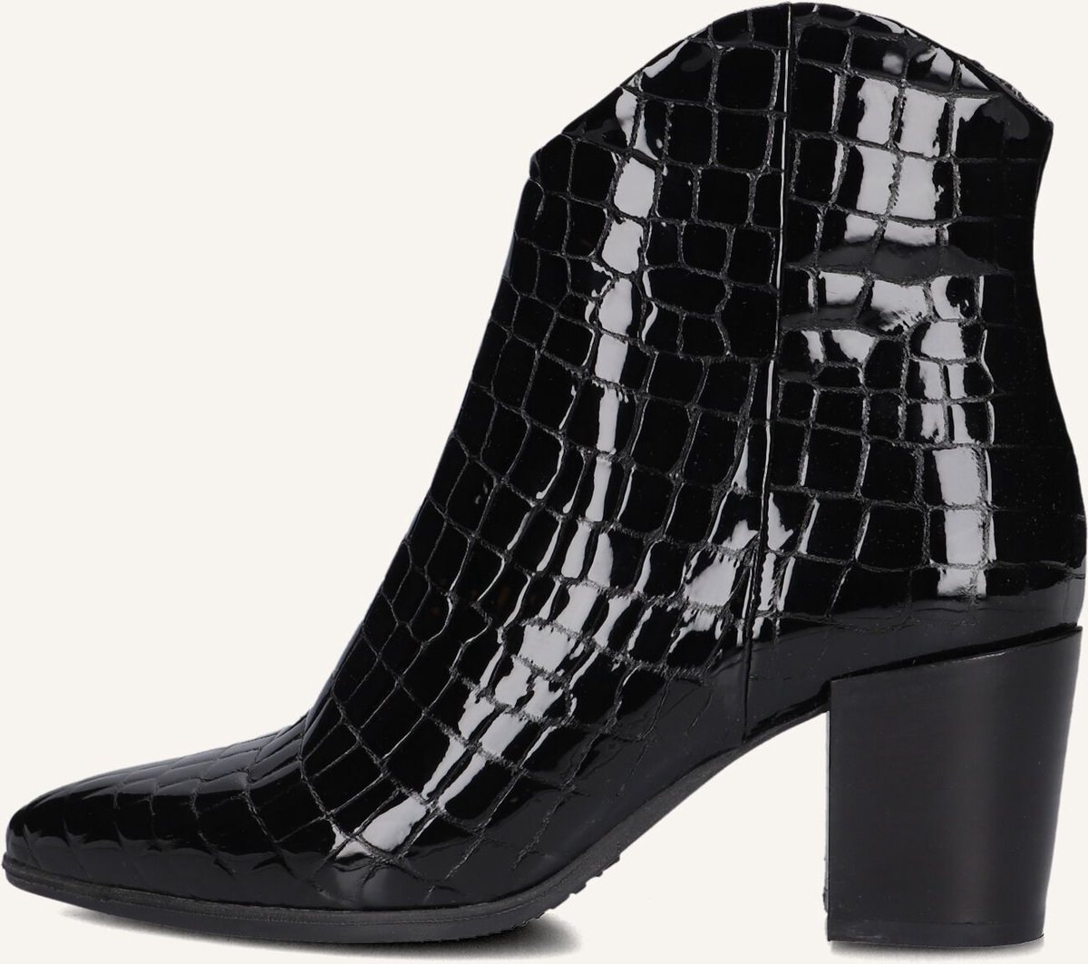 LINA LOCCHI At 152 Enkellaarsjes - Enkelboots met rits - Dames - Zwart - Maat 38