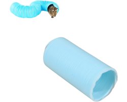 Speeltunnel – Uitschuifbare doorgang voor huisdieren – Speeltunnel – Uitschuifbare buis – Benodigdheden voor kleine huisdieren – Hamsterspeelgoed – Diameter: 20 cm – Lengte: 20–80 cm
