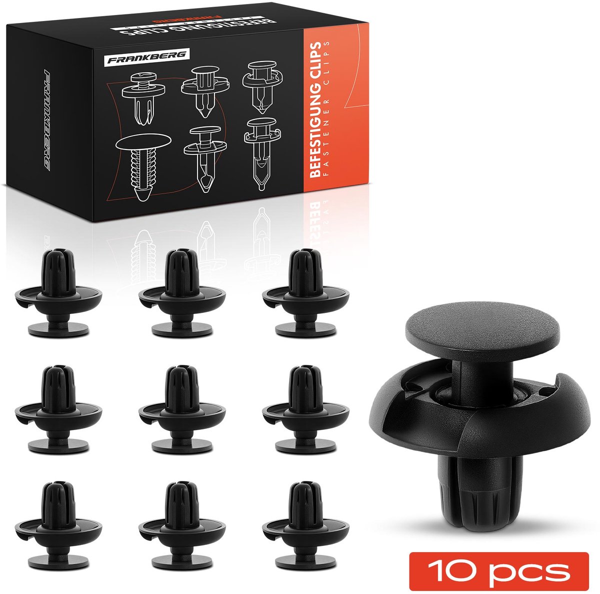 Frankberg 10x Bevestigingsclips bumper voor Honda
