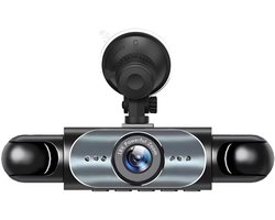 Vyzio - 360° Dashcam Auto - 4 Kanaals Rijrecorder - Voor, Achter & Zijkant - Full HD - Parkeermodus & Bewegingsdetectie - Nachtzicht - CAMERIK