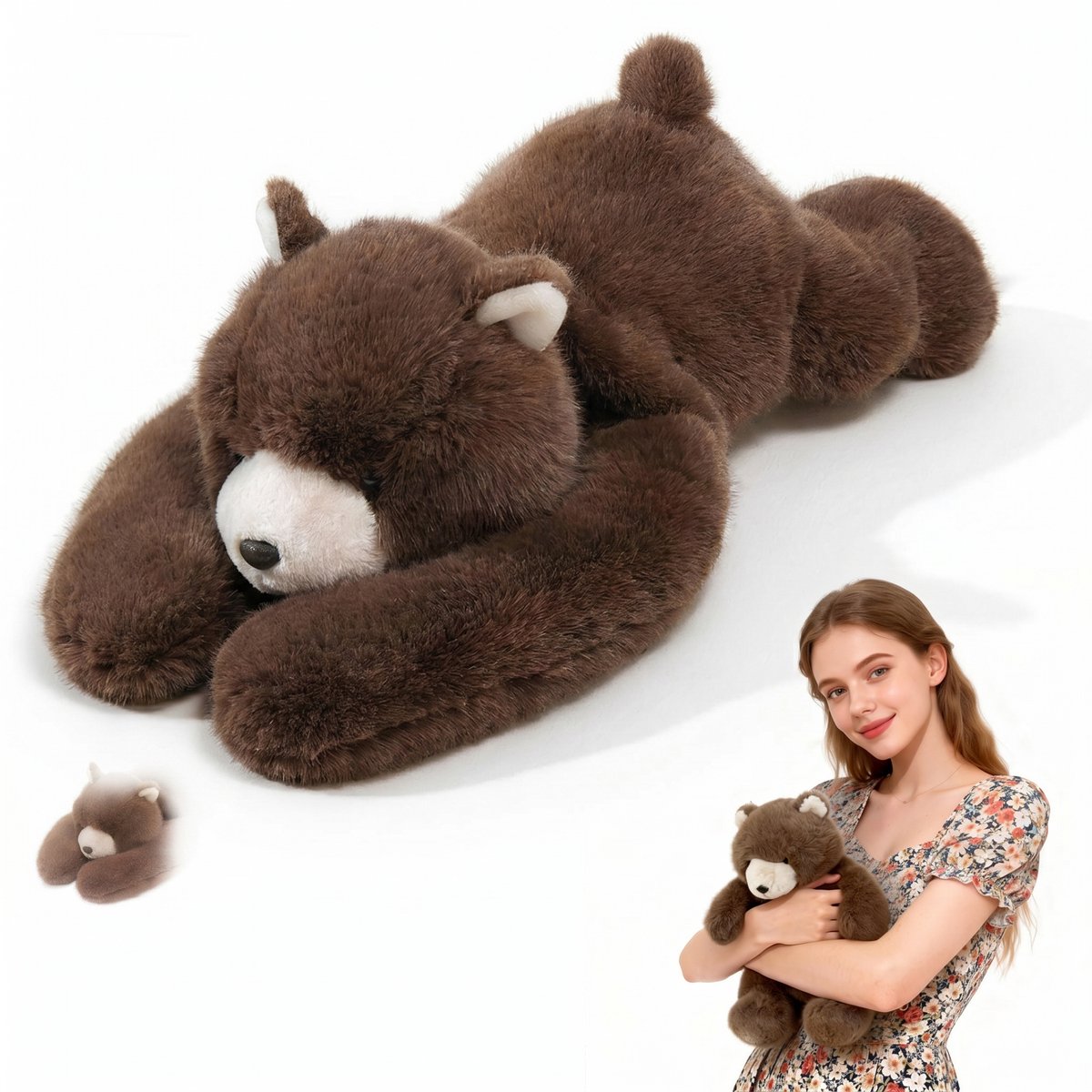 Sogiol® Knuffelbeer - Zachte Pluche Knuffelbeer - 30 cm - Pluche Knuffels - Cadeau voor Kinderen & Valentijn