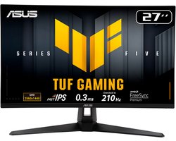 ASUS TUF Gaming VG27AQ5A - QHD Fast IPS Gaming Monitor - 210Hz - 0.3ms - G-Sync Compatible - 27 Inch