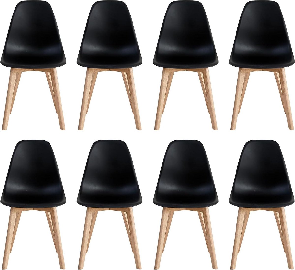 Eetkamerstoelen Set - Keukenstoelen Modern - Comfortabel Zitten - Ergonomisch Ontwerp - Se