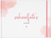 Fyllbooks - Schoolfotoboek Invulboek - Schoolfoto Album - Schooljarenboek - Watercolour Roze - Geschikt voor: 12 Portret- en Klassenfoto's