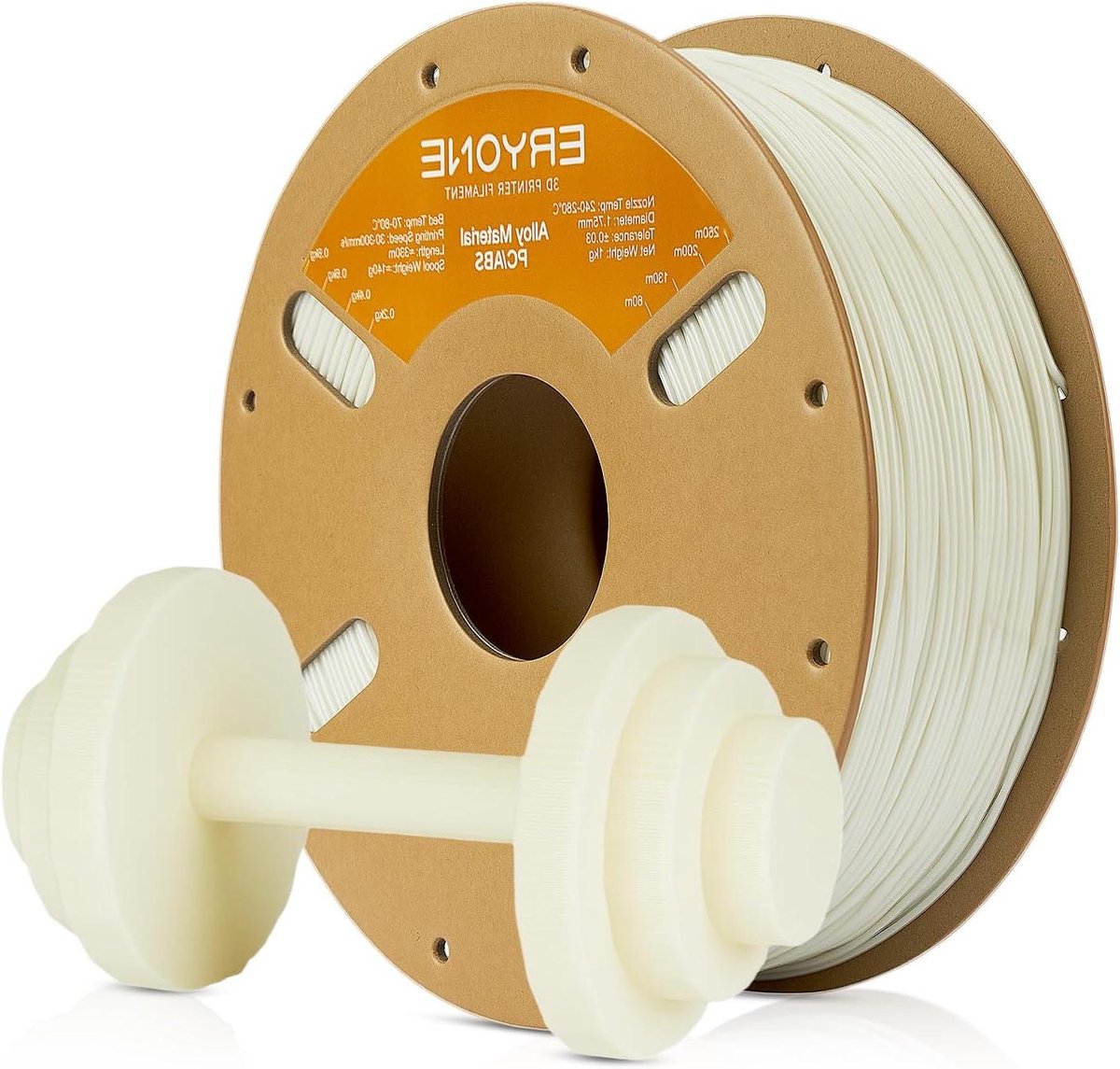 3D Print Materiaal - Filament Spoel - Functionele Onderdelen - Hoge Slagvastheid - 1.75 mm - Wit