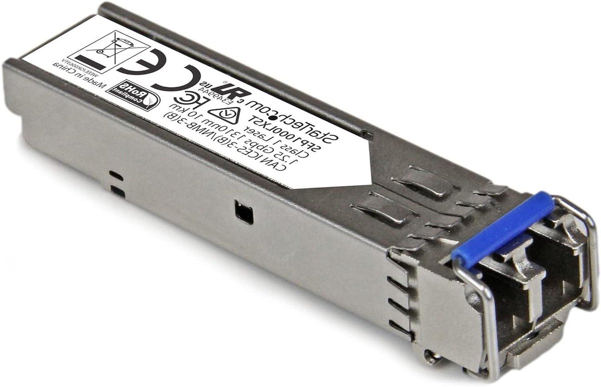 Gigabit Transceiver - LC Fiber Module - Netwerk Uitbreiding - MSA Compliant - 10 km - Zilver